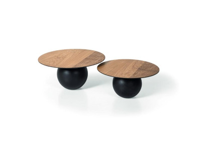 Set 2x Coffee table Designer Coffee table Living room table Side table Round